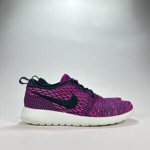 Nike Roshe One Flyknit Purple Running Shoes Sneakers 704927-302 Womens Size 7.5